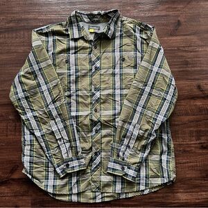 Mens XL Eddie Bauer Hiking Shirt LS